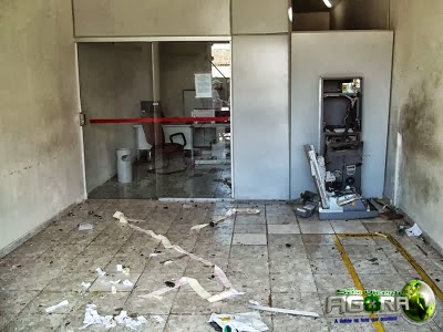 São Vicente do Seridó-PB: Caixa eletrônico do Bradesco é explodido pela quinta vez