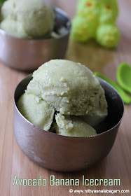 Avocado Banana Icecream Recipe