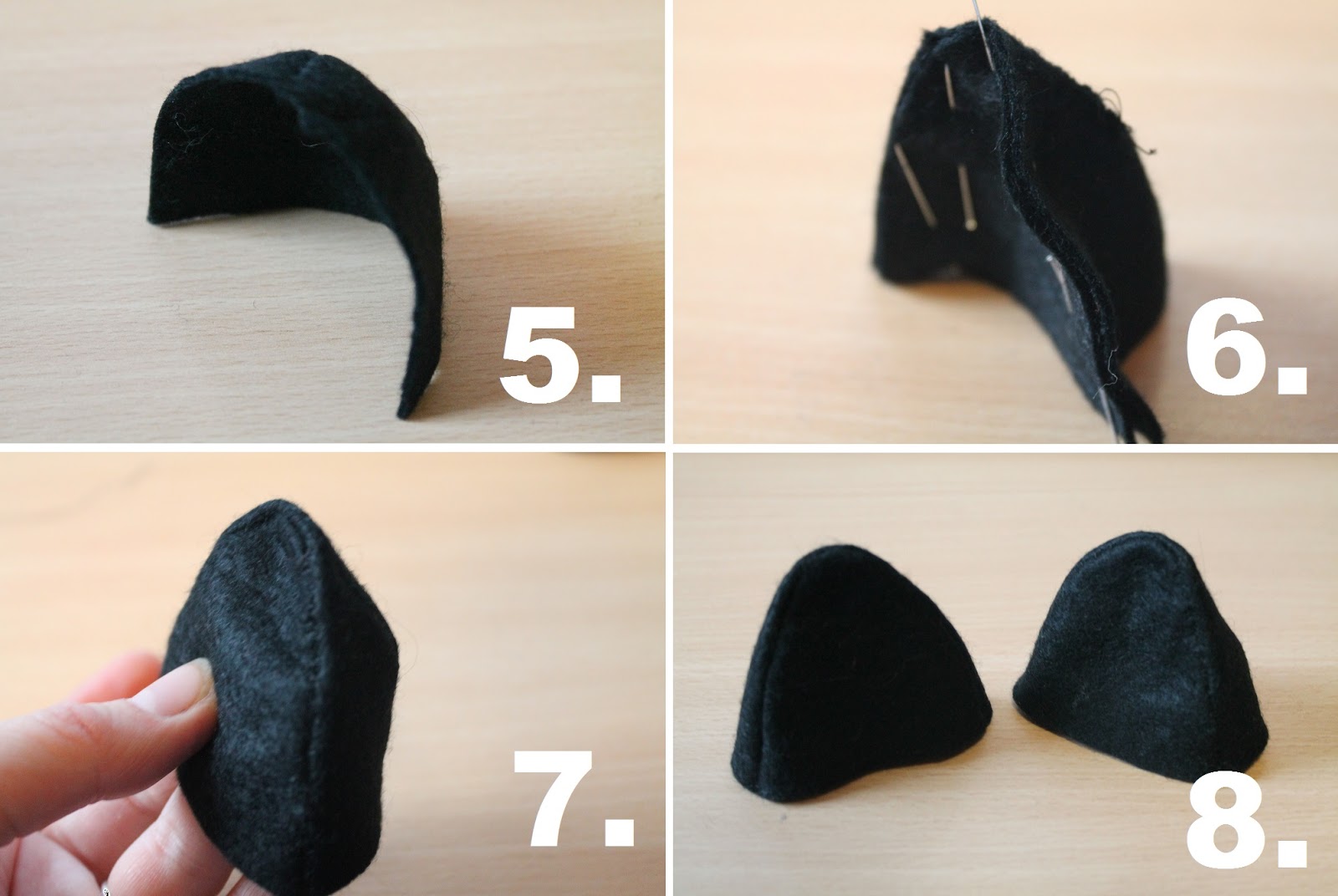 DIY A cat ear bowler hat
