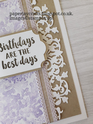 Beautiful Friendship, Delicate Lace Dies, Birthday Card Stampin Up