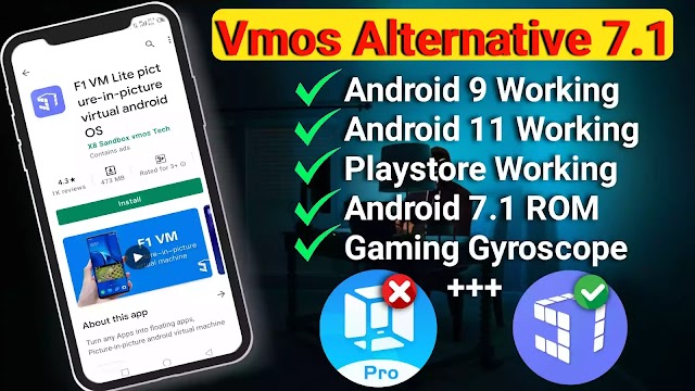 Download Vmos pro Alternative F1 VM lite Virtual android APk