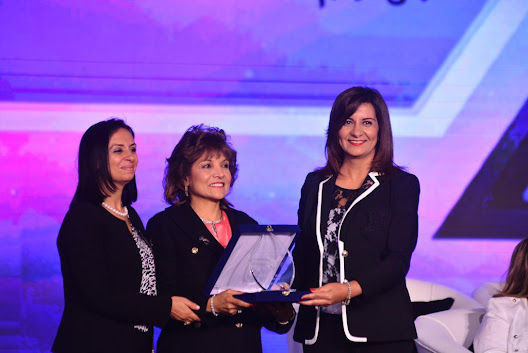 Laila Pence, Nabila Makram and Maya Morsi