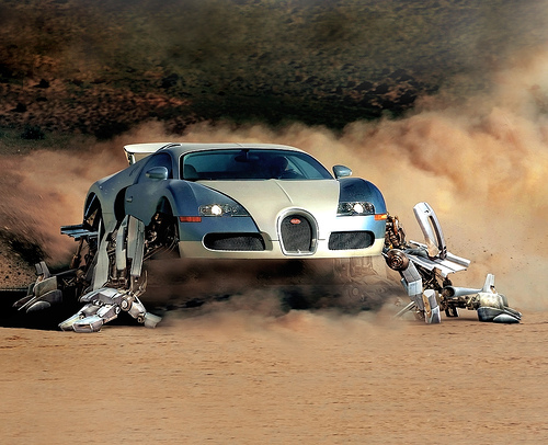 Photoshoped Transformer Car