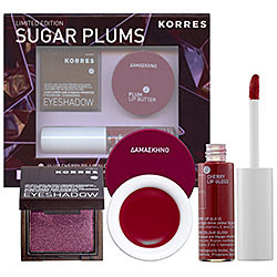 Korres, Korres Sugar Plums Gift Set, beauty giveaway, Plum Cherry Oil Lipgloss, Plum Lip Butter, Plum Shimmering Eyeshadow, makeup, lipgloss, lip gloss, lip balm, eye shadow