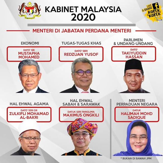 senarai nama menteri kabinet 2016