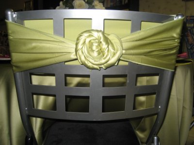 Wedding Party Sashes on Details  Different Ways To Tie Chair Sashes