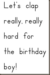 let's clap for sam text page