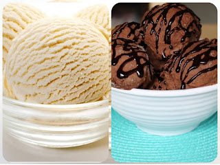 How to make vanilla ice cream and chocolate ice cream