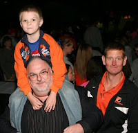 Jake Frantom, Charlie Pinson and Pikeville College Coach Mac Bryan