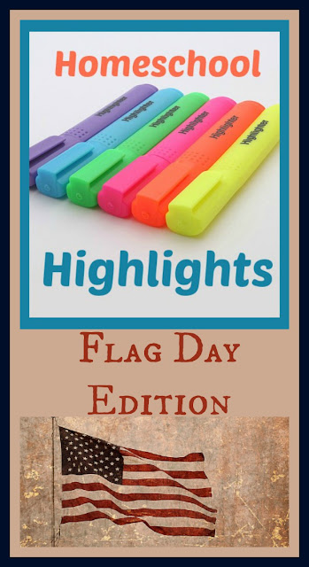 Homeschool Highlights - Flag Day Edition on Homeschool Coffee Break @ kympossibleblog.blogspot.com