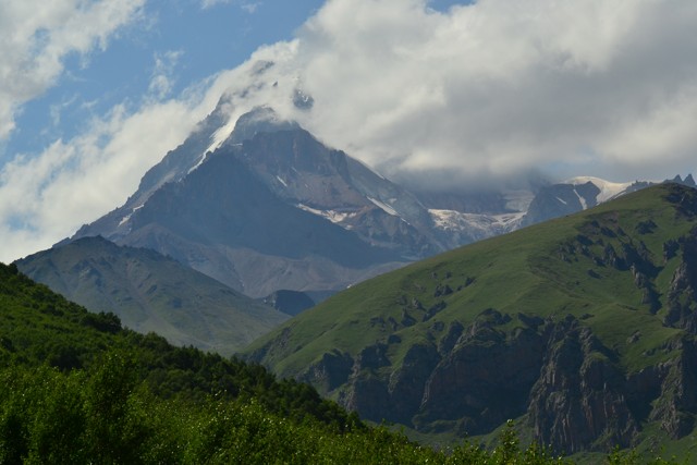 Hora Kazbek v Gruzii.