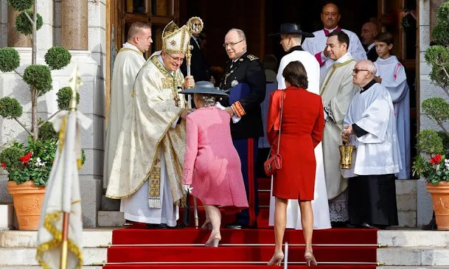 Princess Charlene, Princess Caroline, Princess Stephanie, Charlotte Casiraghi, Princess Gabriella and Beatrice Borromeo