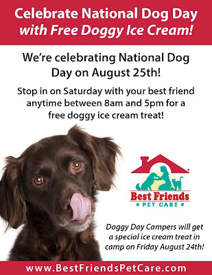 Free Doggy Ice Cream on 8/25 from 8AM - 5PM