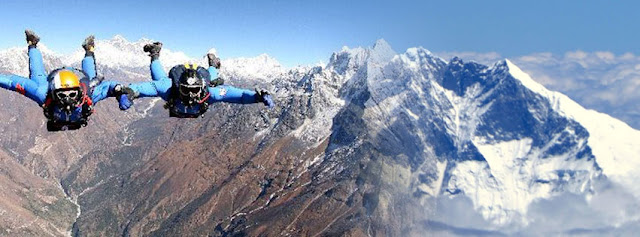 Skydiving in Nepal