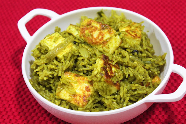 Palak Paneer Pulao