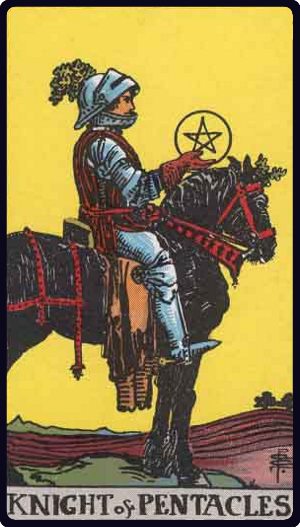 Kartu Tarot Knight of Pentacles