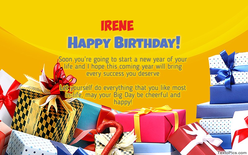 happy birthday irene images