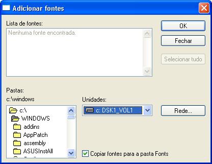 como instalar fontes