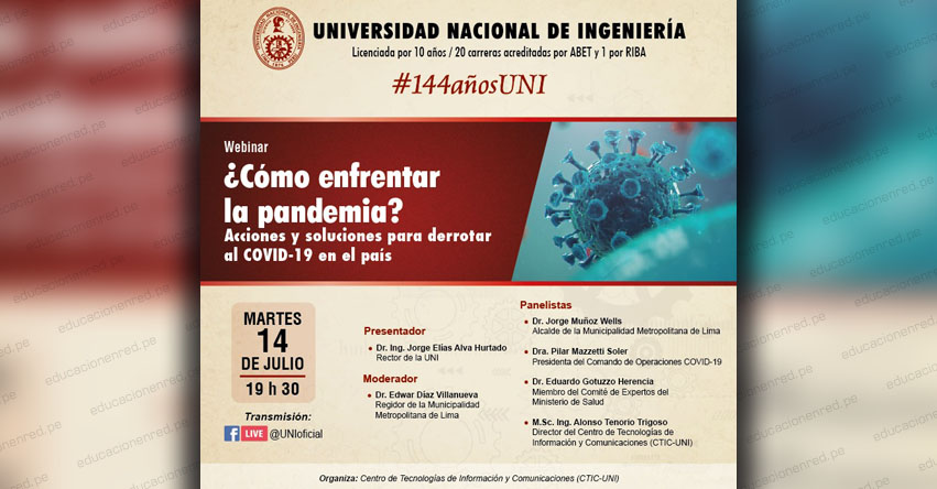 UNI: Conoce la programación general por el 144 aniversario de la Universidad Nacional de Ingeniería