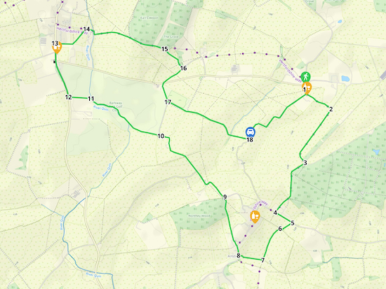 Map for Walk 142: Nuthampstead South-West Loop Created on Map Hub by Hertfordshire Walker Elements © Thunderforest © OpenStreetMap contributors There is an interactive map below these directions