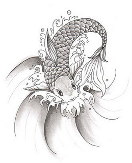 Koi Fish Tattoo Designs Sketch Collection 13