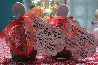 Homemade Vanilla Brown Sugar Body Scrub & Teacher's Christmas Gifts - www.thelifeofawannabesupermom.blogspot.com