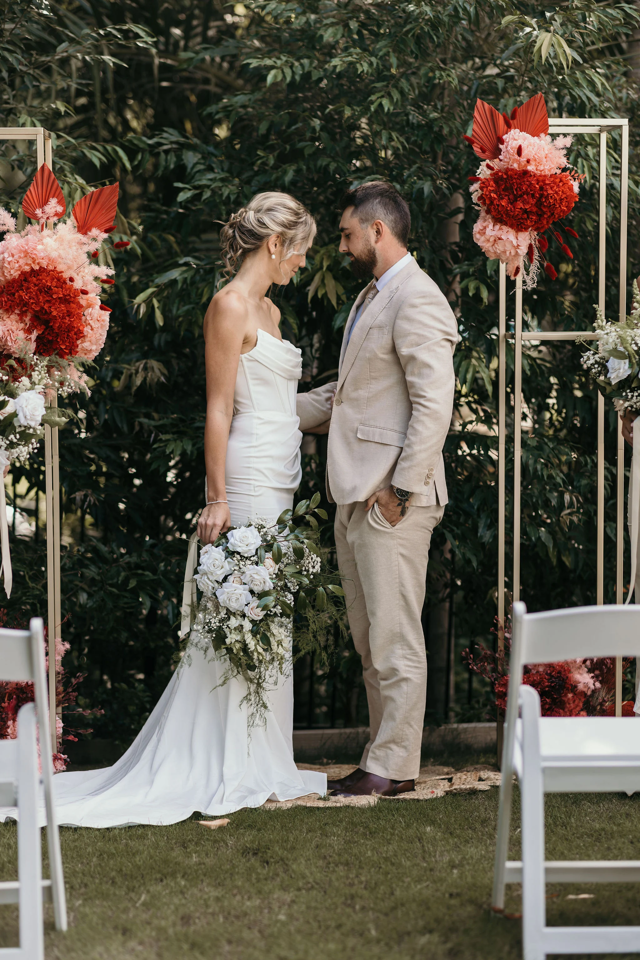 brisbane valentines day themed wedding shoot images by october falls photography