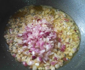 Grate onion and sauté