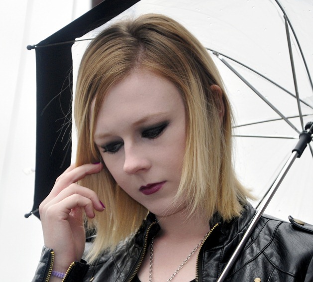 makeup beauty fotd black smoky eye goth punk rocker