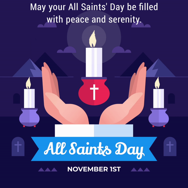 Happy All Saints Day Images, All Saints Day GIF