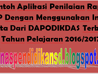  Contoh Aplikasi Penilaian Raport KTSP Dengan Menggunakan Import Data Dari DAPODIKDAS Terbaru Tahun Pelajaran 2016/2017