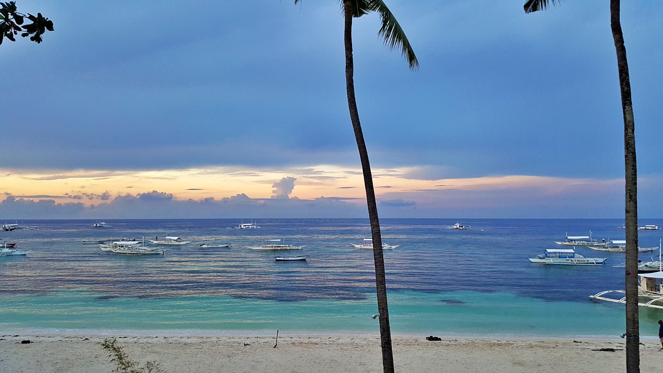 calm and serene early morning view of Alona Beach, Panglao, Bohol