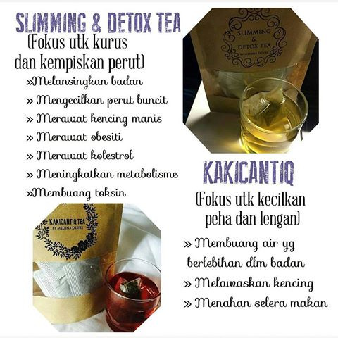 Ubat Kuruskan Badan: Slimming & Detox Tea