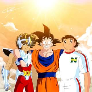 Anime Anos 90 Captain Tsubasa Dragon Ball Saint Seiya