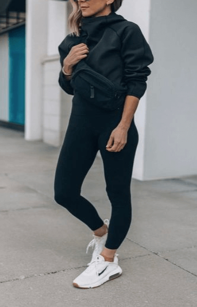 All All-Black Hoodie Outfit