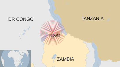 AN EARTHQUAKE SHOCK ZAMBIA AND TANZANIA.