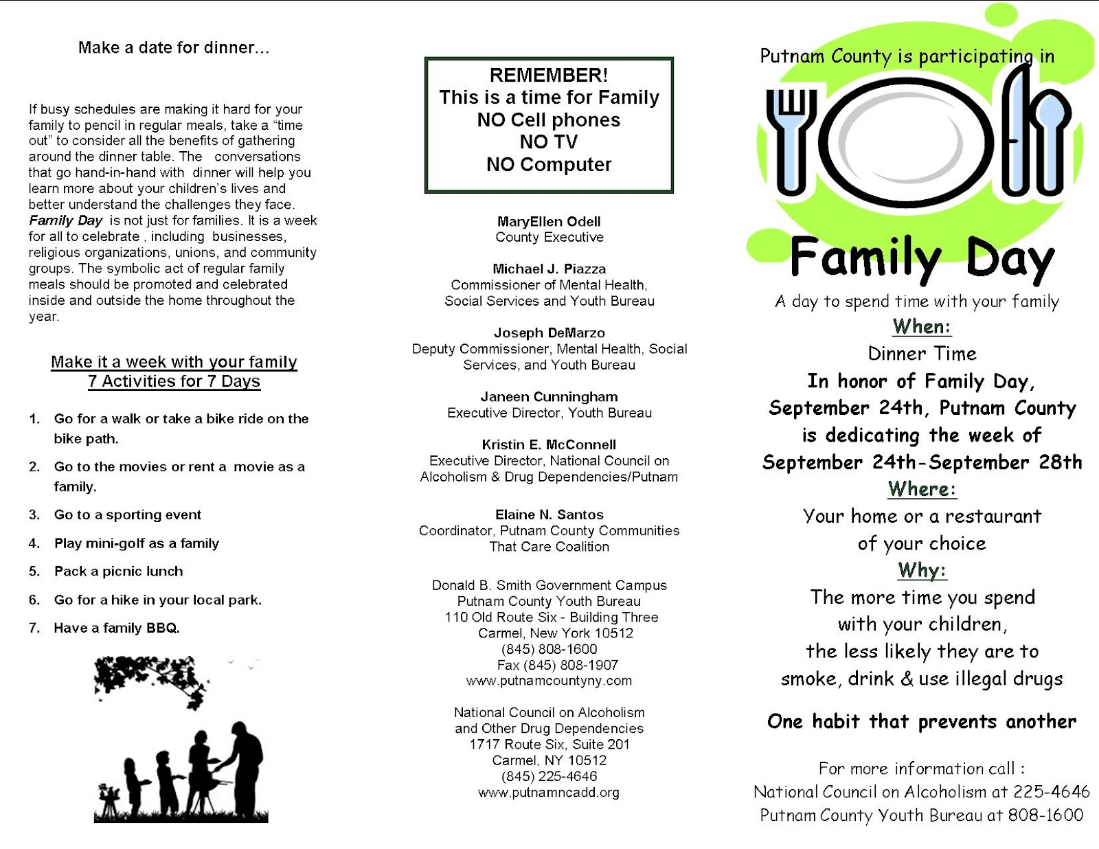 Putnam County Communities That Care Coalition: Family Day 