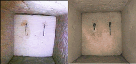 doors (plugs) in feeder channels of six-resonant chamber of khufu pyramid