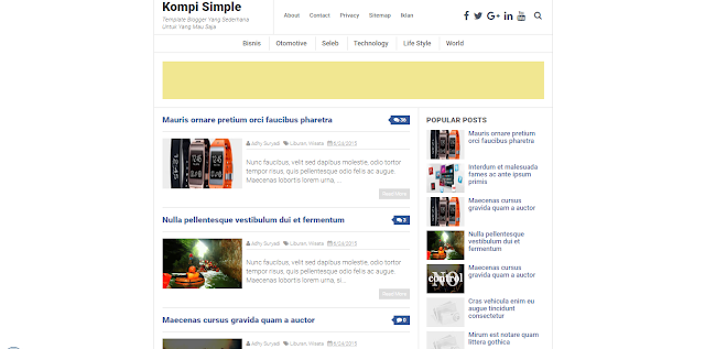 Kompi Simple Responsive Blogger Templates Free Download