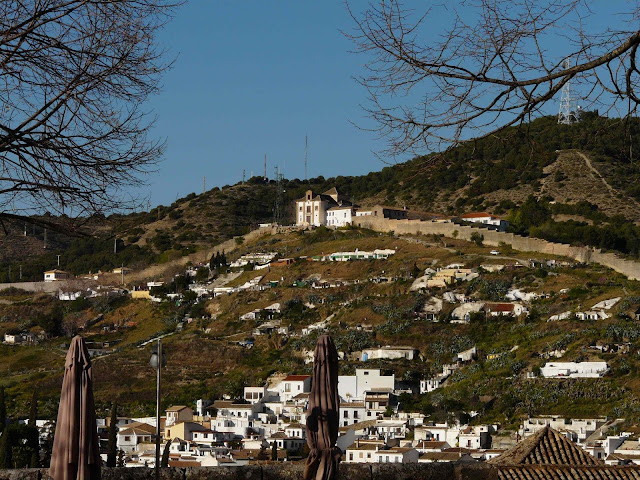 Ermita san Miguel from Silla del Moro, Granada