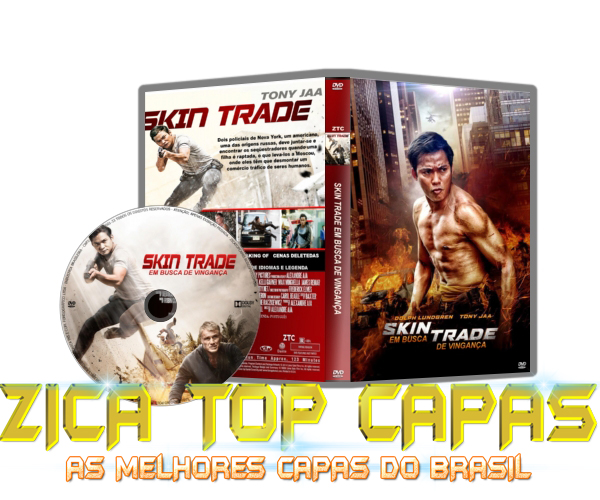 CAPA DO DVD - SKIN TRADE - EM BUSCA DE VINGANÇA - 2015