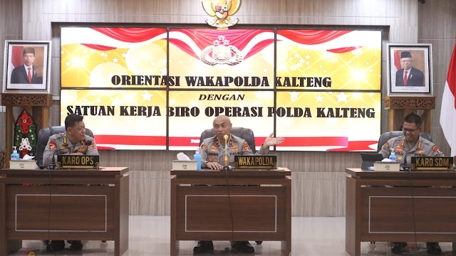 Orientasi Bersama Biroops, Wakapolda Kalteng: Banggalah Menjadi Anggota Biroops