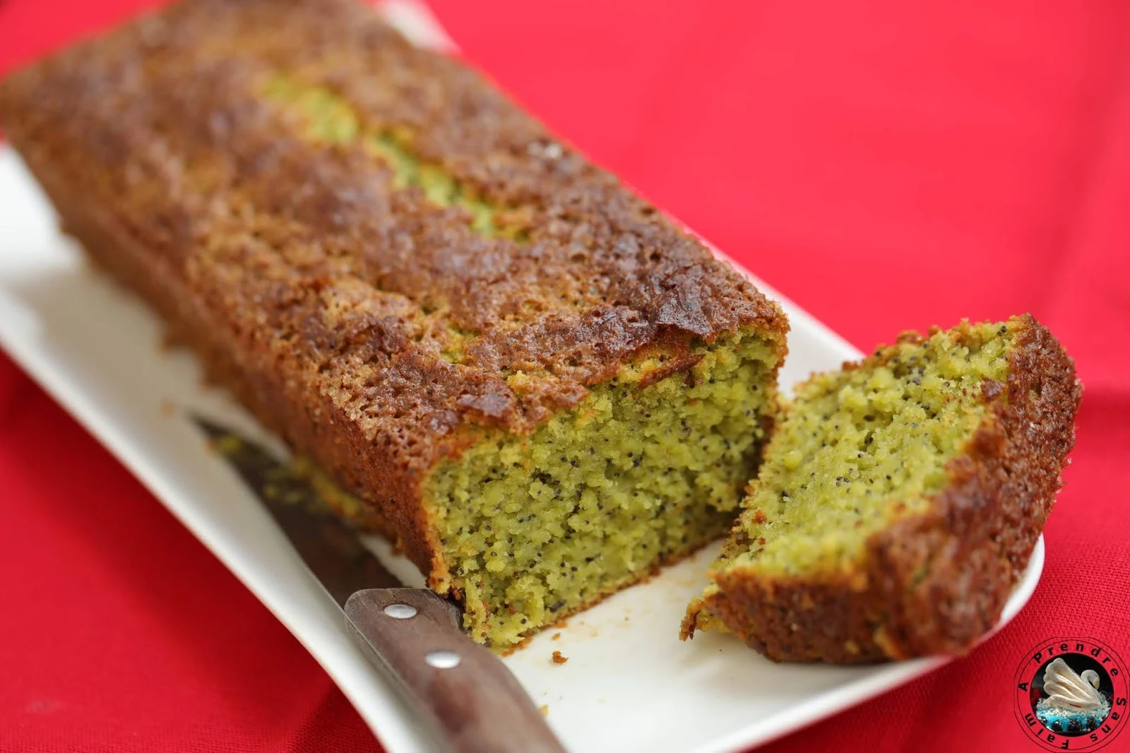 Cake matcha amandes kiwi