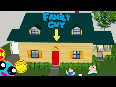 FAMILY GUY HOUSE INSIDE TOUR (3D) - YouTube