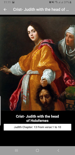 Judith with the head of of Holofernes