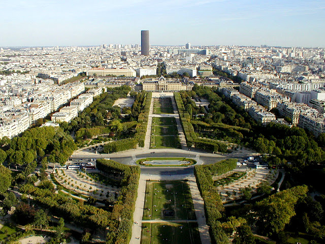 Tour Montparnasse photographed from the Eiffel Tower, Paris, France. Photo by Loire Valley Time Travel.