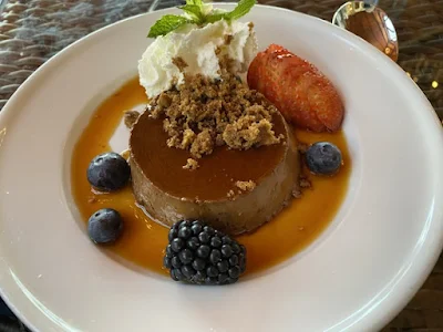 decadent dessert at Calcareous Vineyard in Paso Robles, California