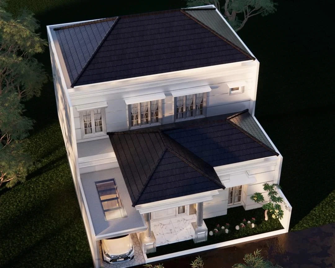 Desain Rumah Minimalis 2 Lantai Tampak Atas