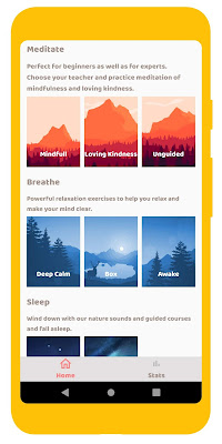 Screenshot of Oak Meditation App