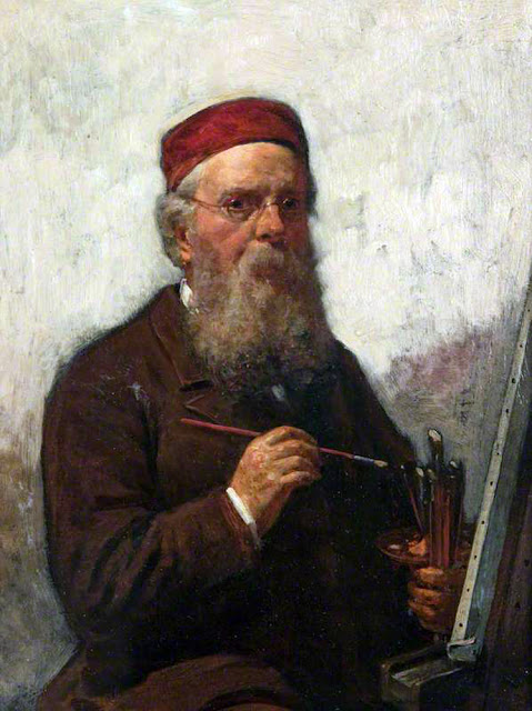 William Stewart, Self Portrait, Portraits of Painters, Fine arts, Portraits of painters blog, Paintings of William Stewart, Painter William Stewart